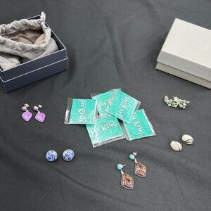 Jay King Sterling Silver Assorted Natural Gemstone Earrings HSN $340 [Lot of 5]